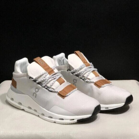 ON Running Cloudnova Women Shoes White Pearl - Picture 2 of 7